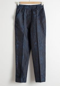 Other stores Wood Jacquard Kick Flare Trousers
